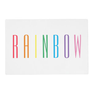 RAINBOW Laminated Placemat