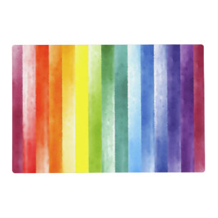 " RAINBOW" LAMINATED PLACEMAT. PLACEMAT