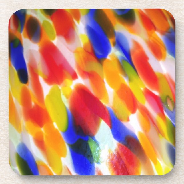 Rainbow Lamp Shade Drink Coaster (Front)