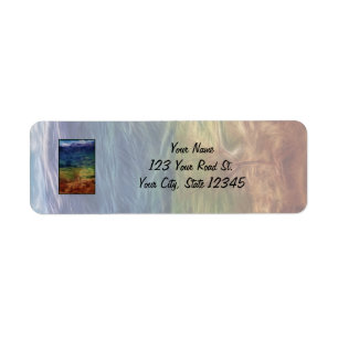 Rainbow Landscape Label