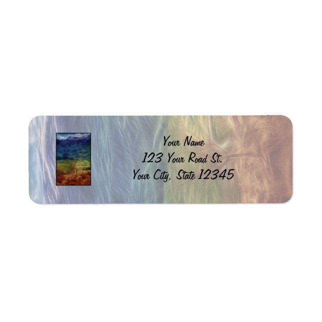 Rainbow Landscape Label (Front)
