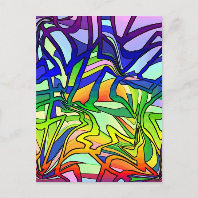 Rainbow Landscape Postcard (Front)