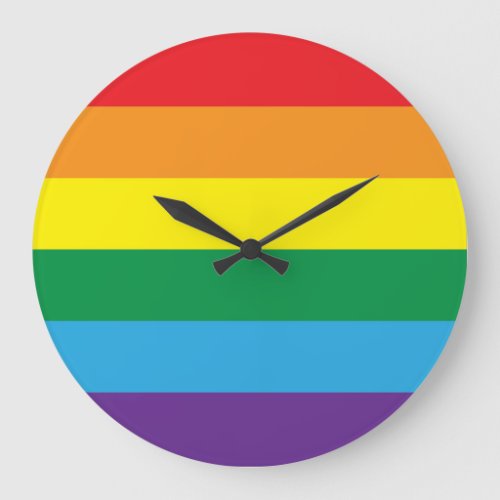 Rainbow Large Clock