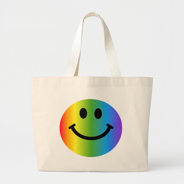 Rainbow Large Tote Bag (Front)