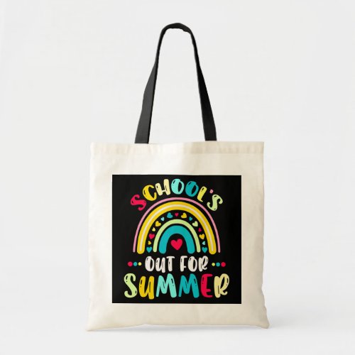 Rainbow Last Day Of School Schools Out For Summer Tote Bag