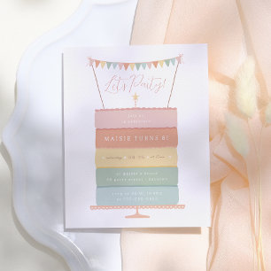 Rainbow Layer Cake Budget Birthday Party