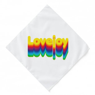 Rainbow Layers Lovejoy Name Label Bandana