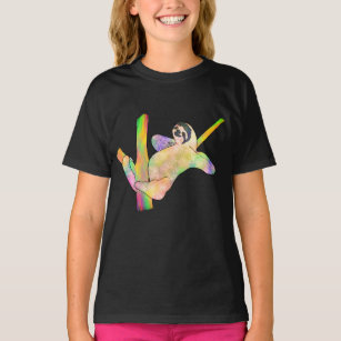 Rainbow Sloth T Shirts Rainbow Sloth T Shirt Designs Zazzle - rainbow wings of imagination roblox shirts sloth