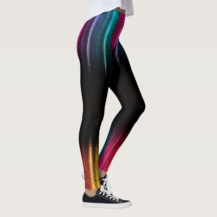 rainbow running tights