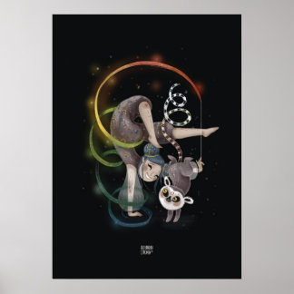 RAINBOW LEMUR by Alexandra Dikaia Poster