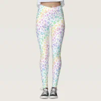 GOOD AMERICAN The Ferocious Legging in Green and Pink Leopard