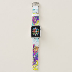 Rainbow leopard Apple Watch Band