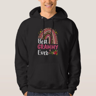 Rainbow Leopard Best Grammy Ever Mother's Day Moth Hoodie