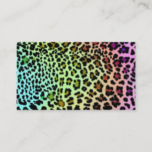Rainbow Leopard Business Card