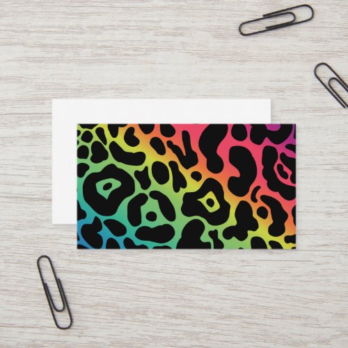 Rainbow Leopard Business Card