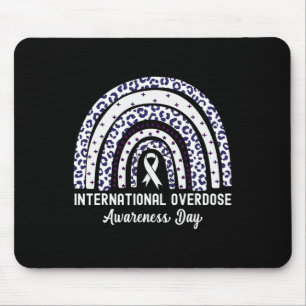 Rainbow Leopard International Overdose Awareness D Mouse Pad
