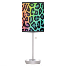 Rainbow Leopard Lamp
