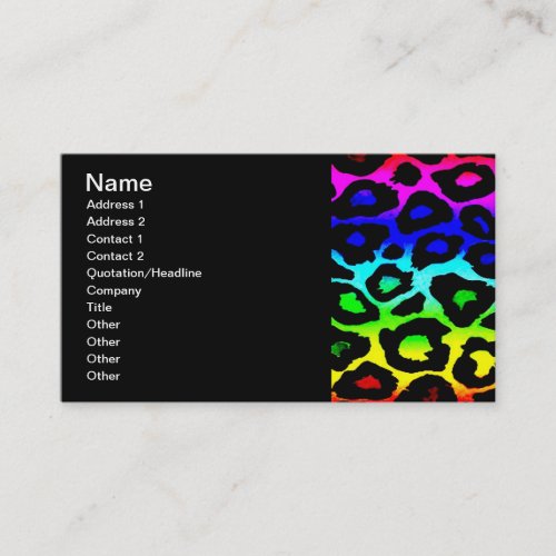 rainbow_leopard_print-altered business cards