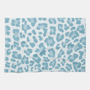 Rainbow Leopard Print Collection - Light Blue Towel