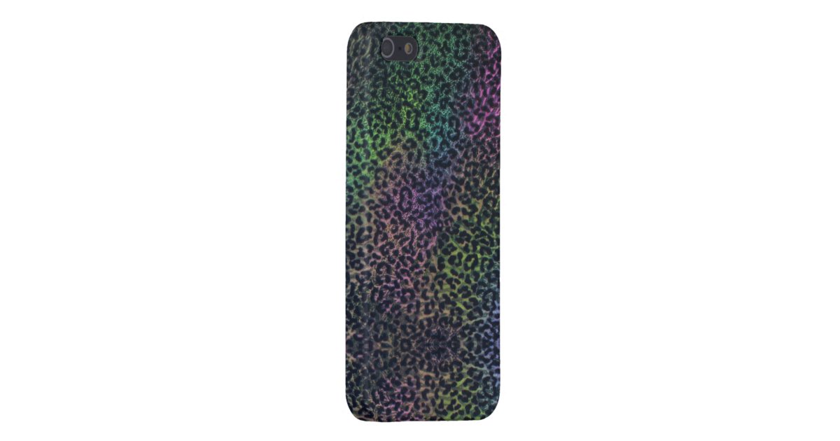 rainbow leopard print iphone 5 case | Zazzle