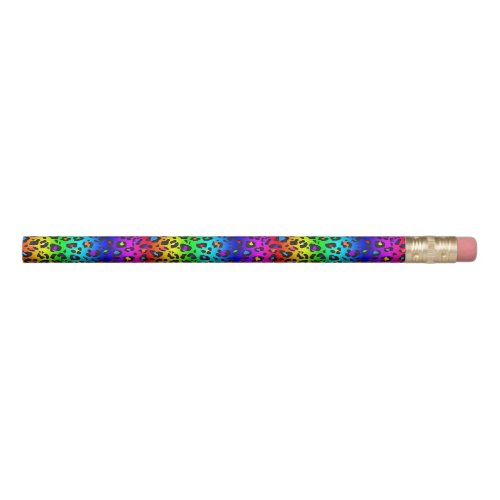 Rainbow Leopard Print Pencil