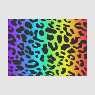 Rainbow Leopard Print Tissue Paper