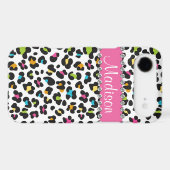 Rainbow Leopard Rhinestone Leopard BLING iPhone Case-Mate iPhone Case (Back (Horizontal))