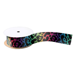 Rainbow Leopard Ribbon