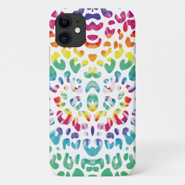 Rainbow leopard spots  Case-Mate iPhone case (Back)