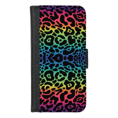 Rainbow Leopard Wallet Phone Case