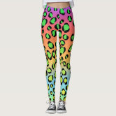 Rainbow Leopard Yoga Pants