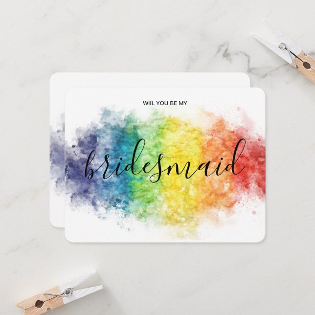 rainbow lesbian gay LGBT  Invitation (Front/Back In Situ)