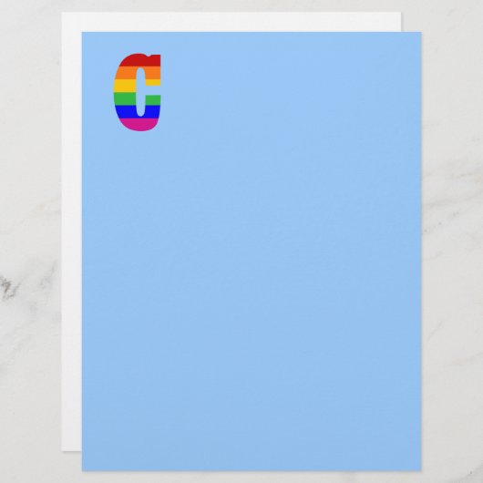 Rainbow Letter C (Front/Back)