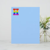 Rainbow Letter H (Standing Front)