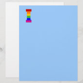 Rainbow Letter I (Front/Back)