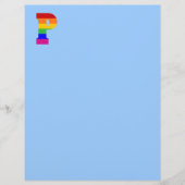 Rainbow Letter P (Front)