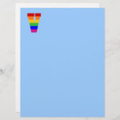 Rainbow Letter V (Front/Back)