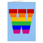 Rainbow Letter W (Front)