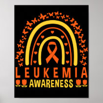 Rainbow Leukemia Awareness Support Poster