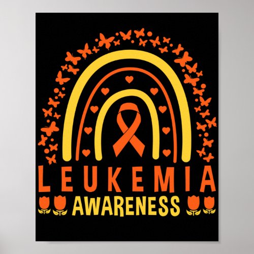 Rainbow Leukemia Awareness Support Poster