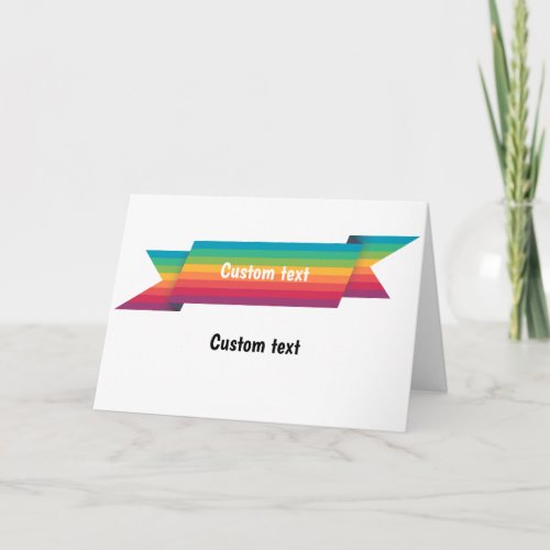 Rainbow LGBT CUSTOM card
