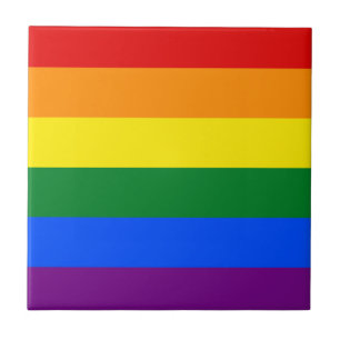 Rainbow (LGBT) Flag Ceramic Tile