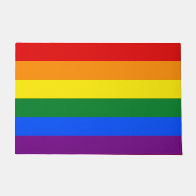 Rainbow (LGBT) Flag Doormat (Front)