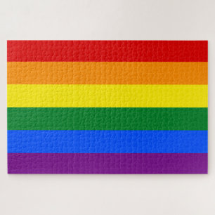 Rainbow (LGBT) Flag Jigsaw Puzzle