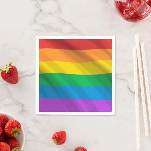 Rainbow LGBT flag Napkins