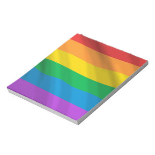Rainbow LGBT Flag Notepad – Pride Stationery, LGBT