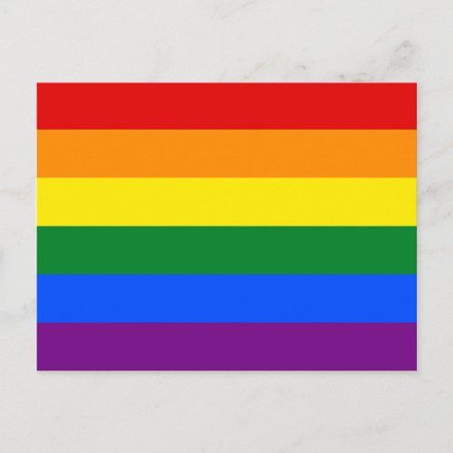 Rainbow LGBT Flag Postcard