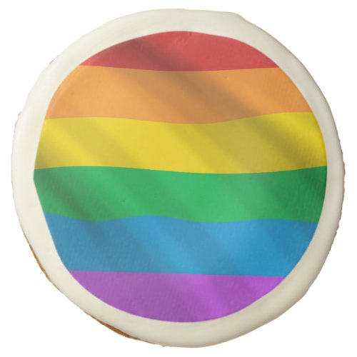 Rainbow LGBT flag Sugar Cookie