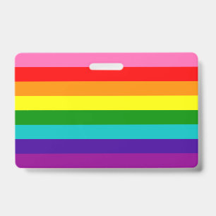 Rainbow LGBT gay flag Badge