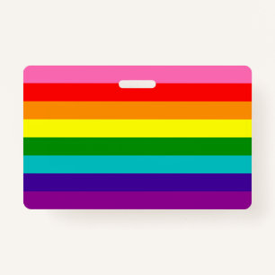 Rainbow LGBT gay flag Badge